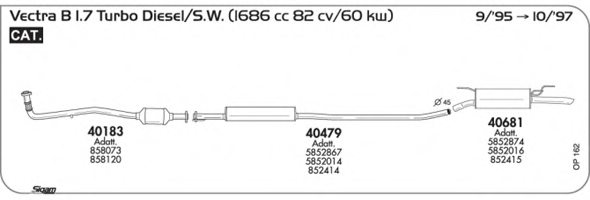 SIGAM OP162 Exhaust System